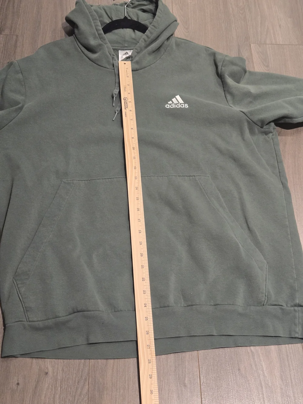 Adidas Men’s Hoodie - Sage Green Pullover